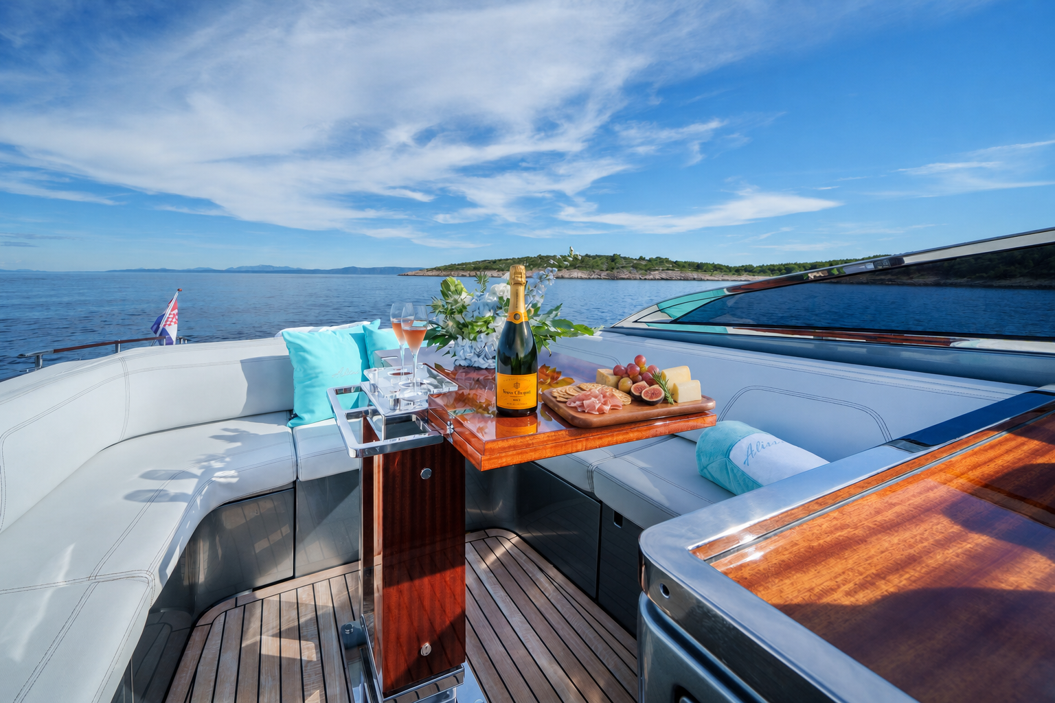 Inside and aboard ALISSA Riva Rivamare