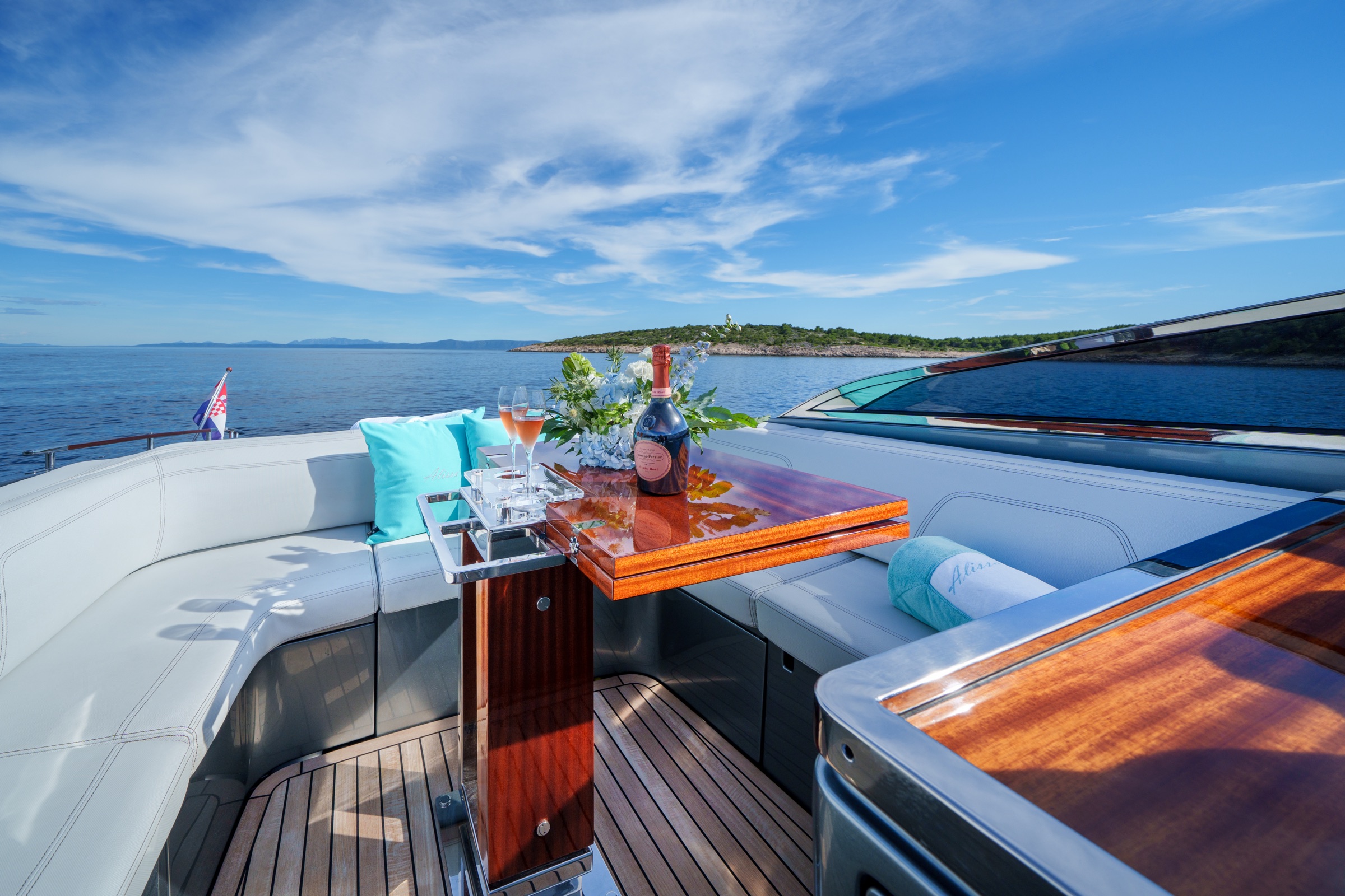 Inside and aboard ALISSA Riva Rivamare